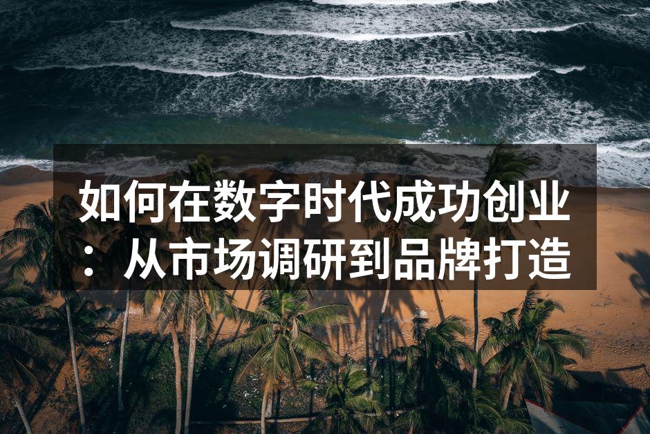 如何在数字时代成功创业：从市场调研到品牌打造